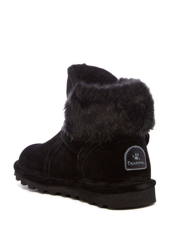BearPaw Shoes - Bearpaw black Koko boot plush shearling collar wool and suede size 7